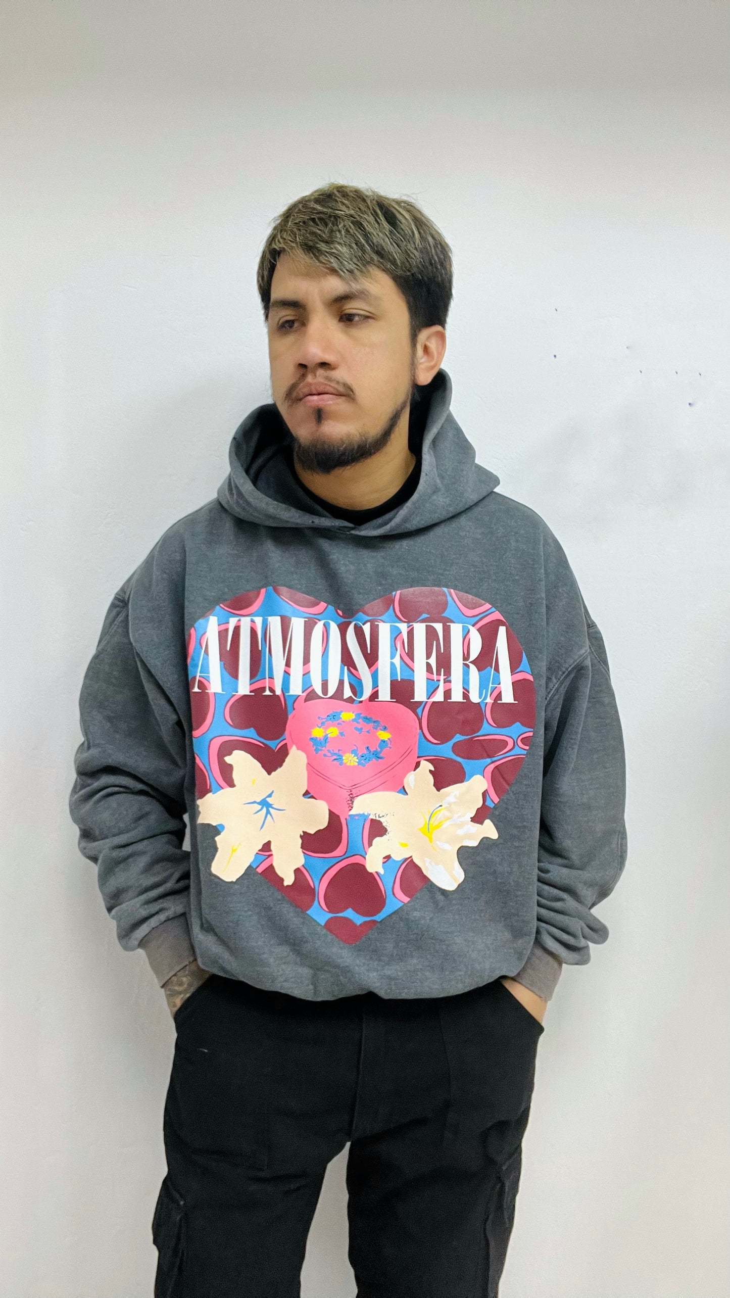 Poleron Atmósfera Heart Shaped Grabillado