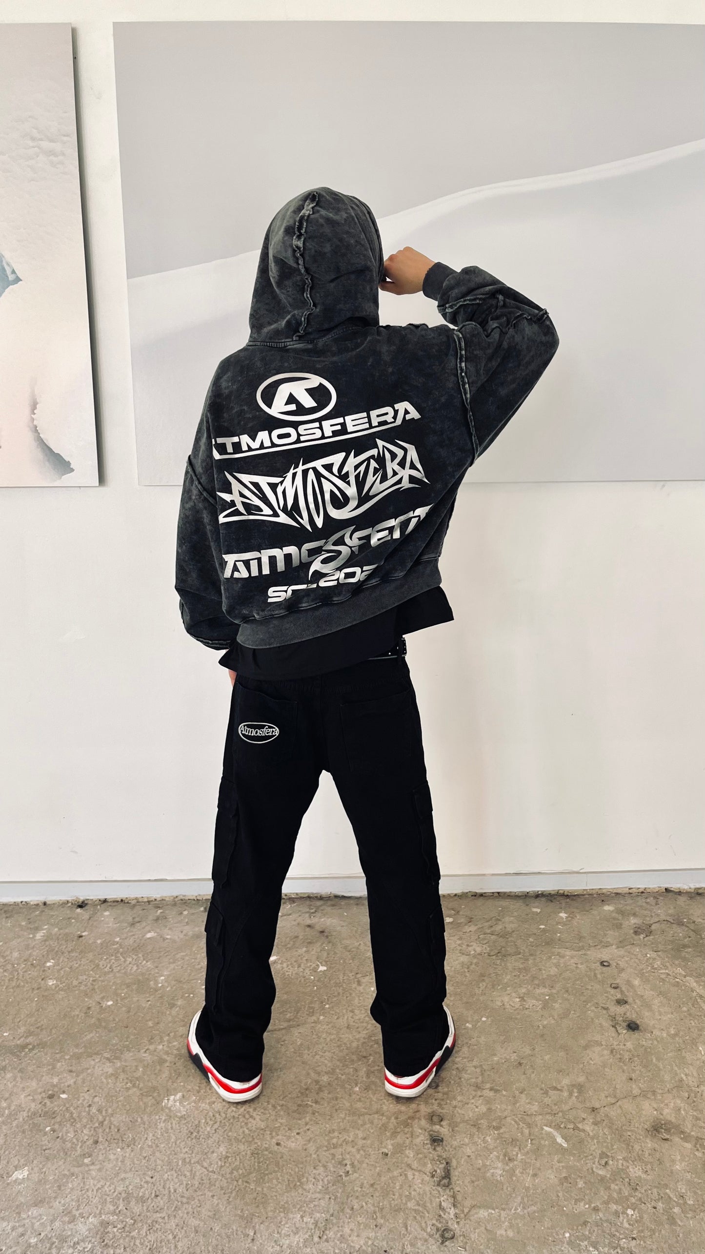 Poleron Boxy Fit Atmosfera Gravite Grabillado