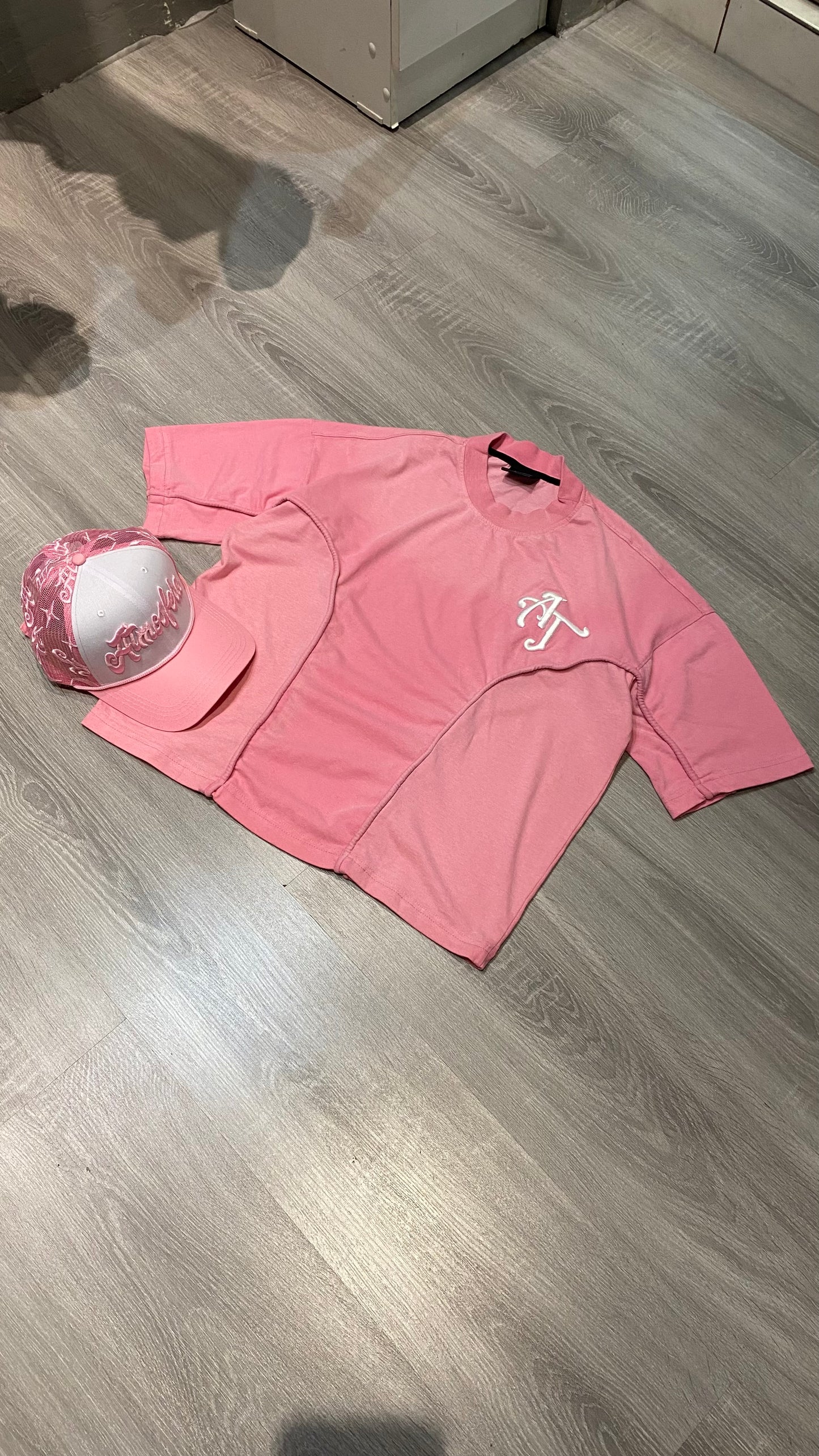 Polera Boxy Fit Atmosfera Rosada