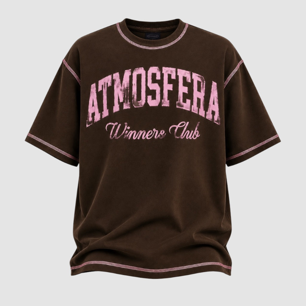 Polera Atmosfera Cafe Remallado Rosado winners Club -PRE ORDEN 15 Días Hábiles