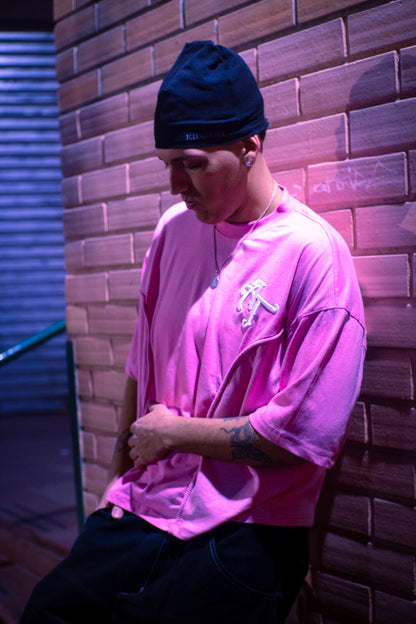 Polera Boxy Fit Atmosfera Rosada