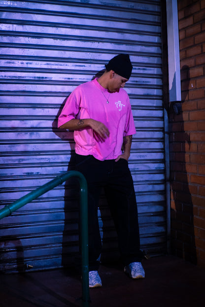 Polera Boxy Fit Atmosfera Rosada