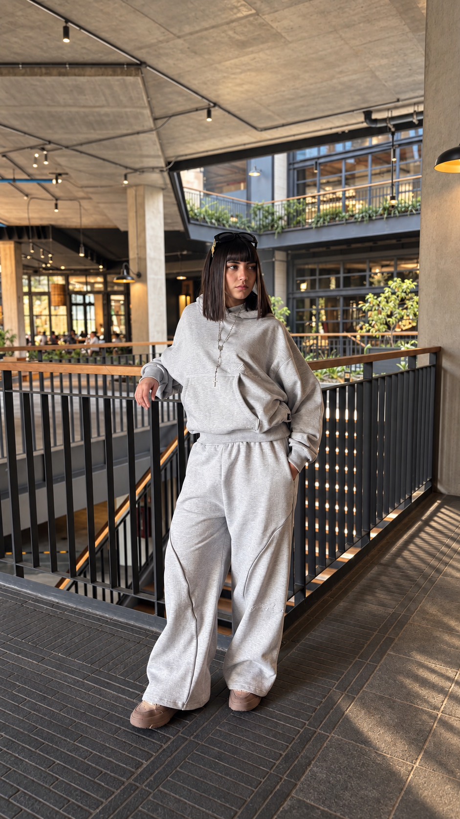 Buzo Atmosfera Nocturne Baggy Fit Gris