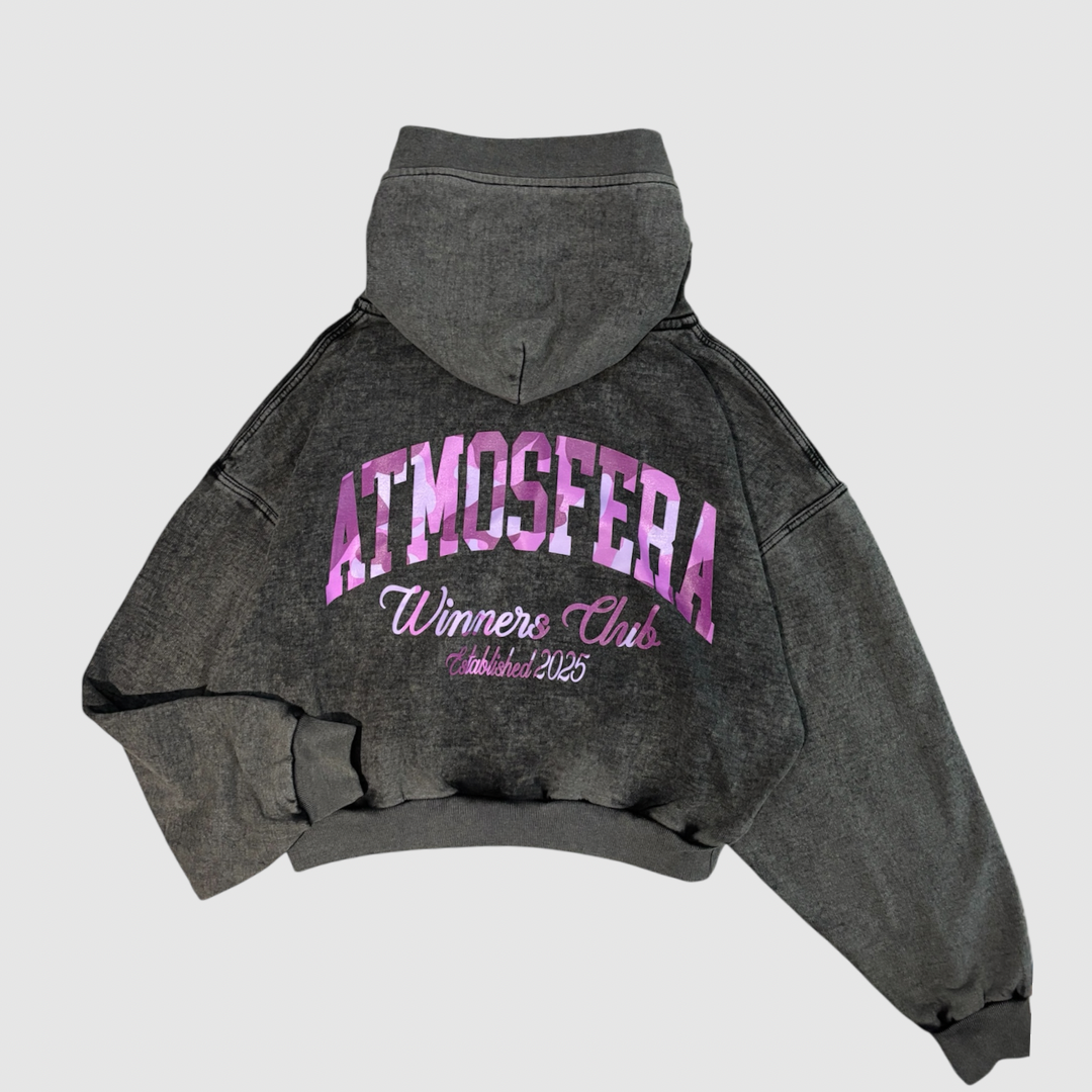 Poleron Boxy Fit Atmosfera Winners Club Grabillado