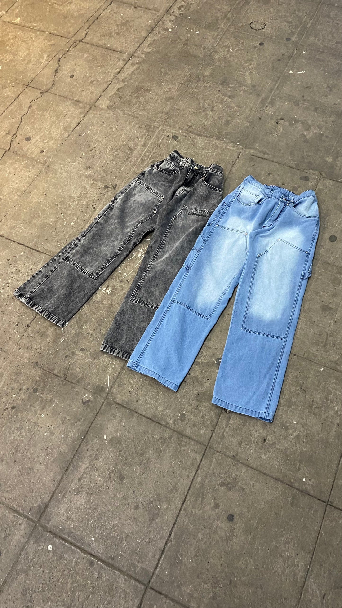 Pantalón Carpintero Doble Rodilla Atmosfera Celeste