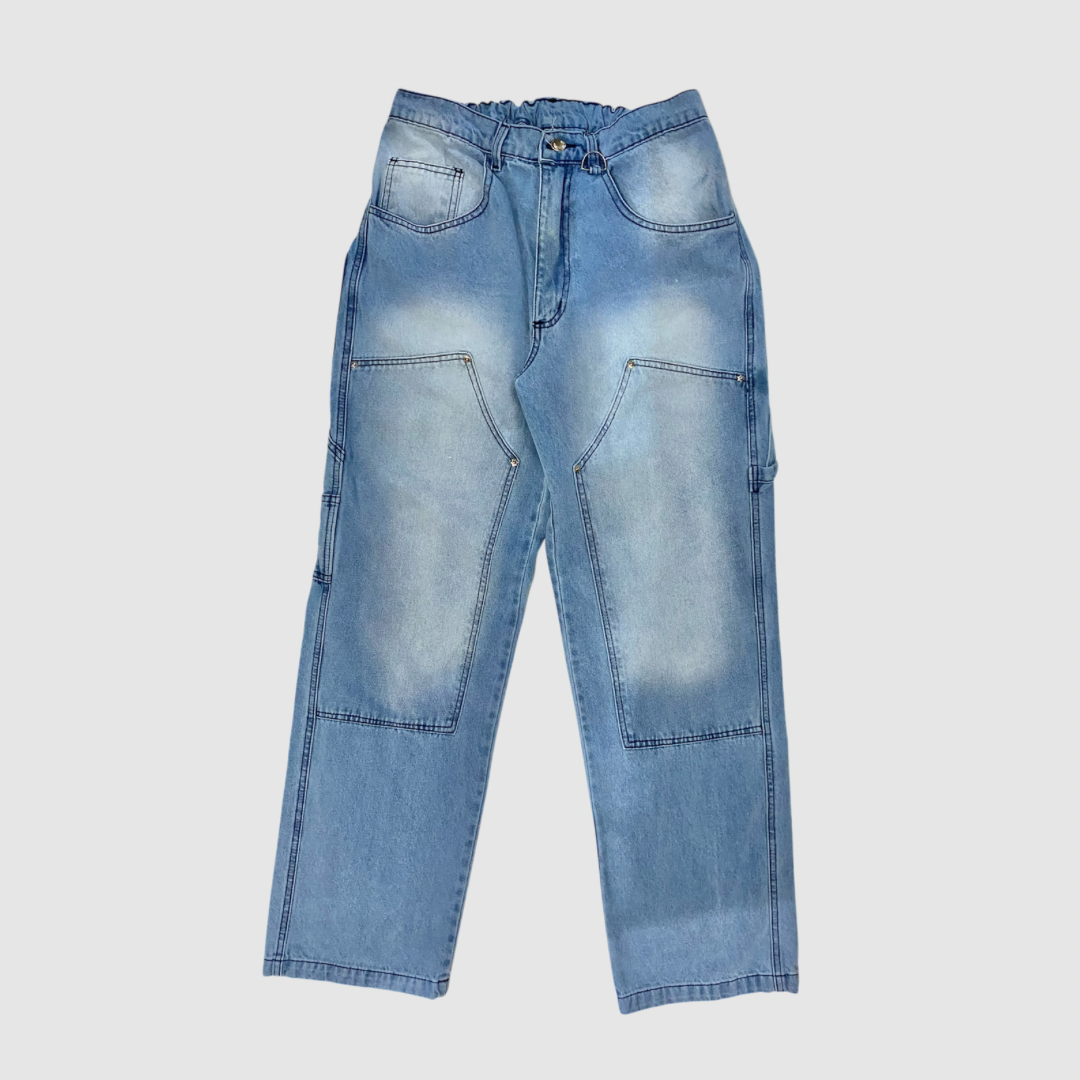 Pantalón Carpintero Doble Rodilla Atmosfera Celeste