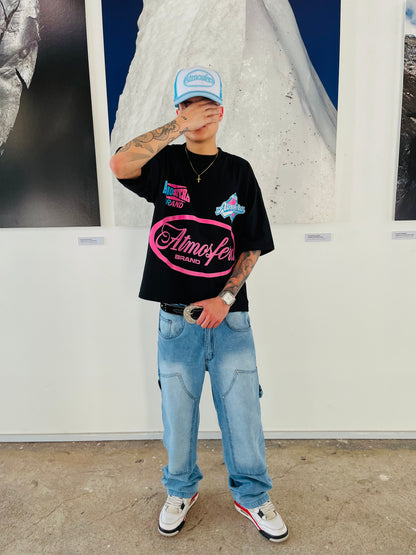 Polera Boxy Fit Atmosfera Eclipse World Negro