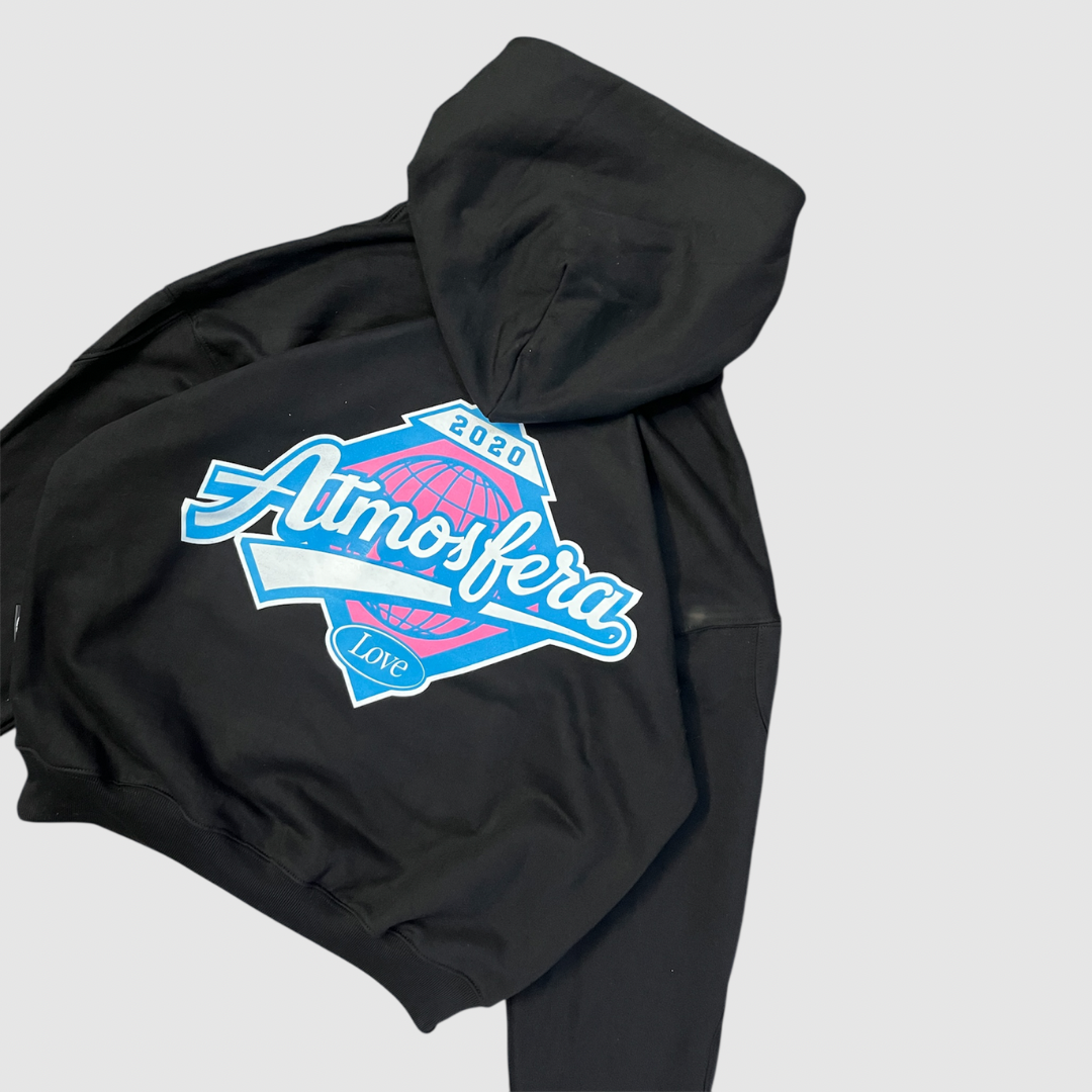 Poleron Boxy Fit Atmosfera Eclipse World Negro