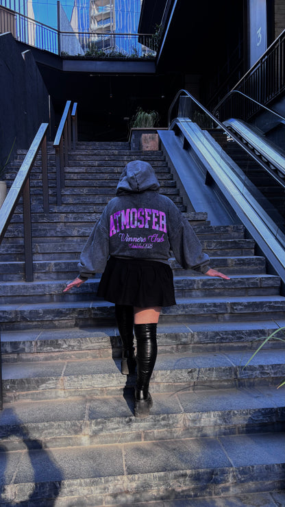 Poleron Boxy Fit Atmosfera Winners Club Grabillado