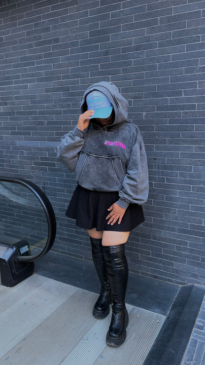 Poleron Boxy Fit Atmosfera Winners Club Grabillado