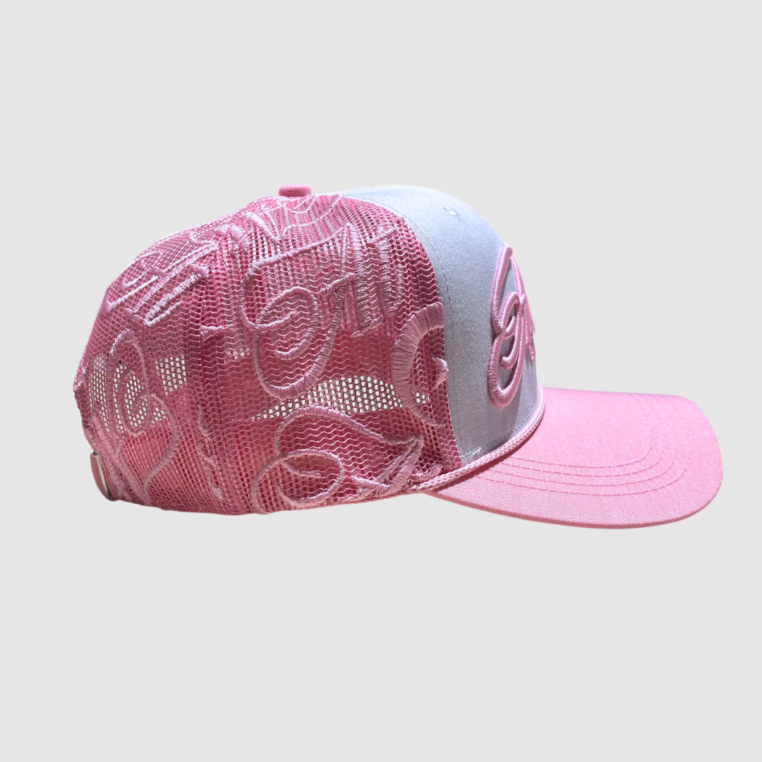 Gorra Atmosfera Brand Rosada con Blanco