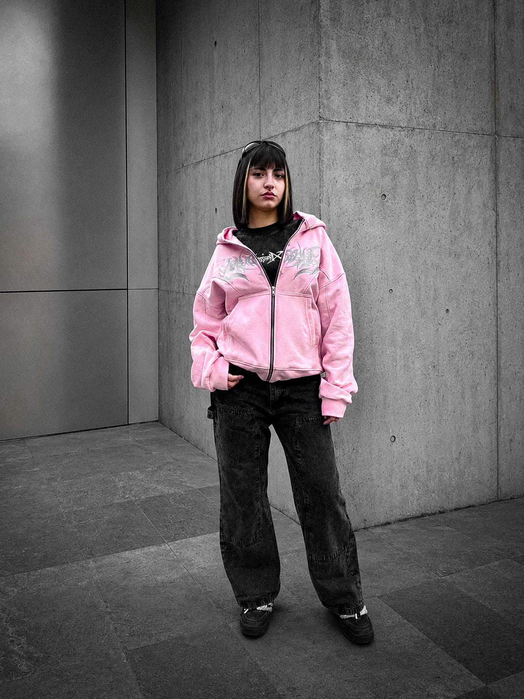 Poleron Atmosfera Infernó Esencial Rosado Pastel