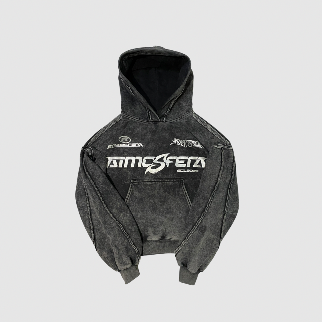 Poleron Boxy Fit Atmosfera Gravite Grabillado