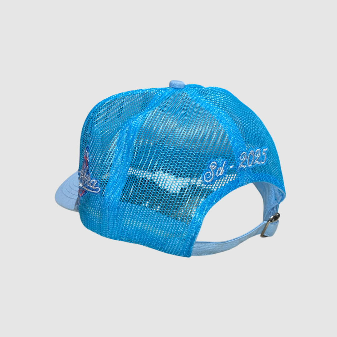 Gorra Atmosfera Celeste con Blanco