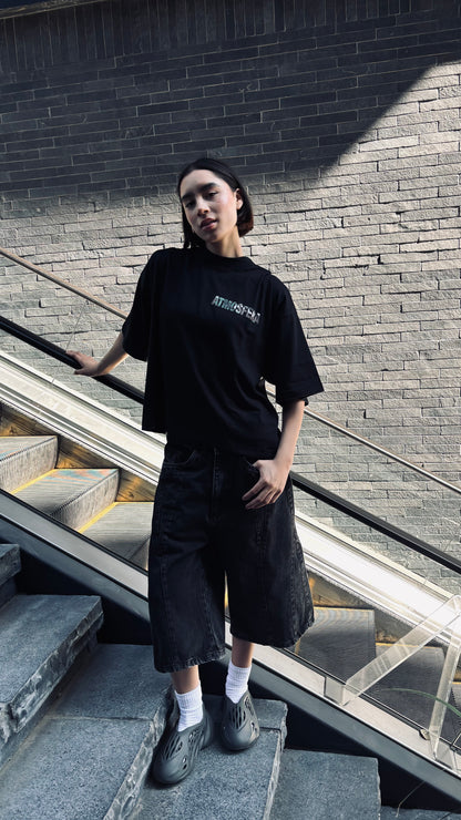 Polera Boxy Fit Atmosfera Winners club Negra