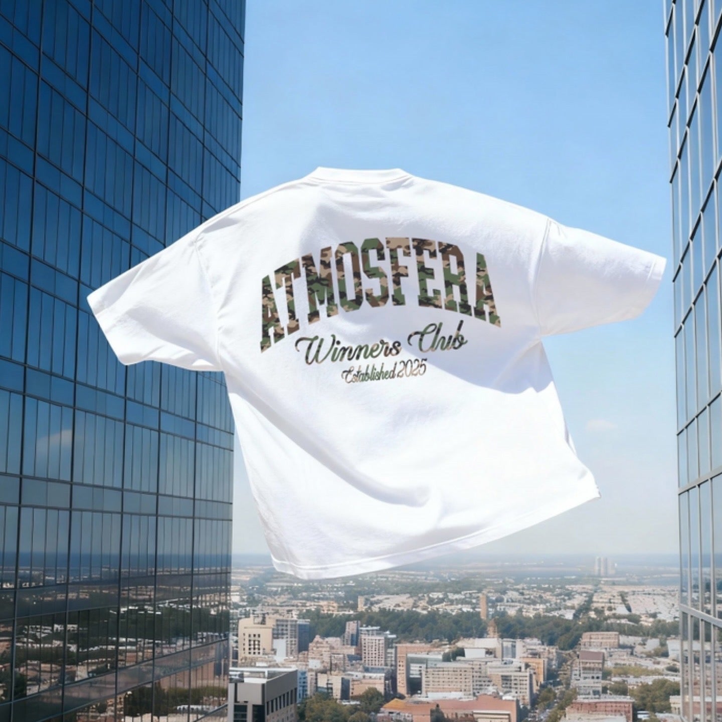 Polera Boxy Fit Atmosfera Winners Club blanco