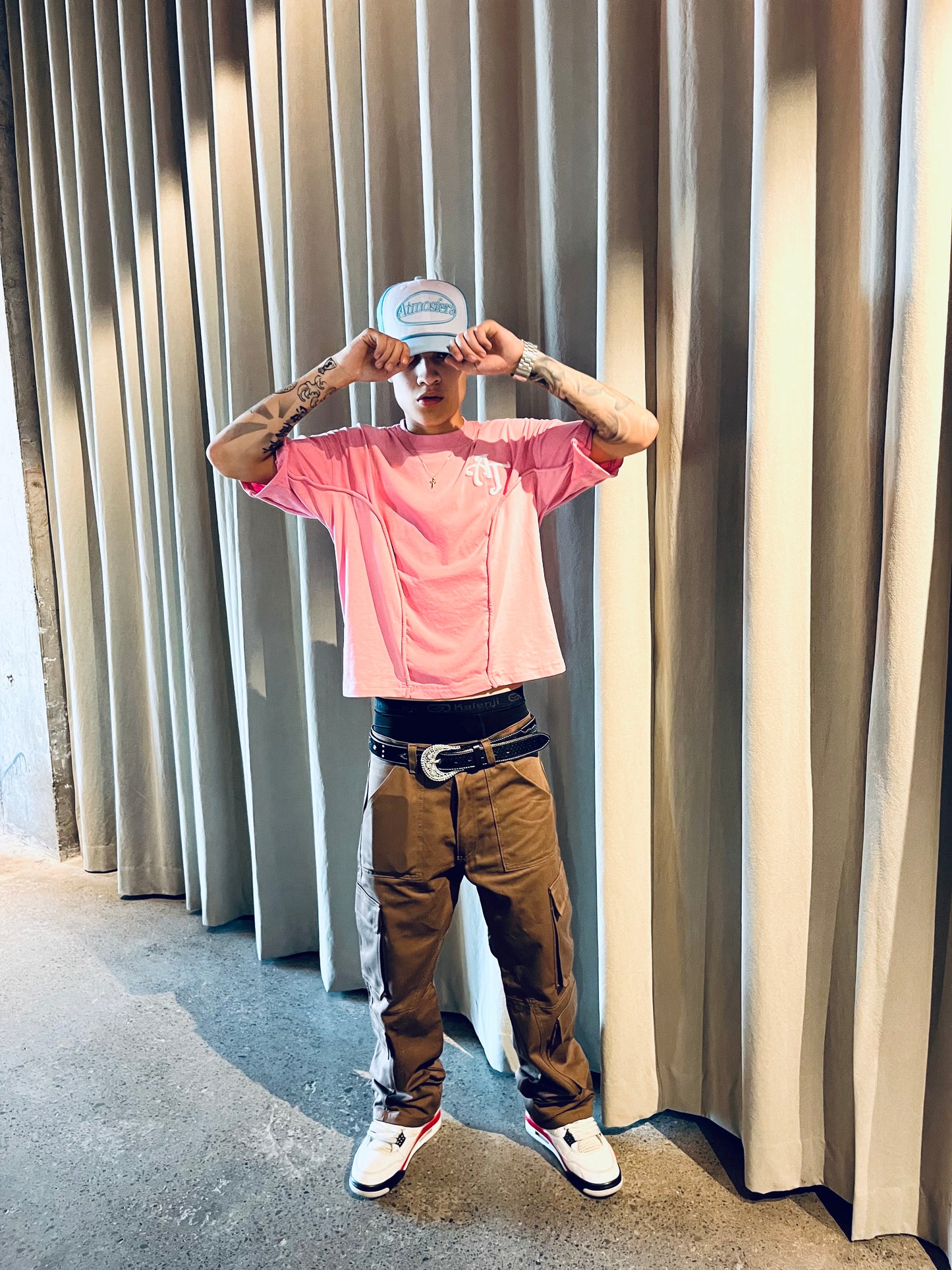 Polera Boxy Fit Atmosfera Rosada