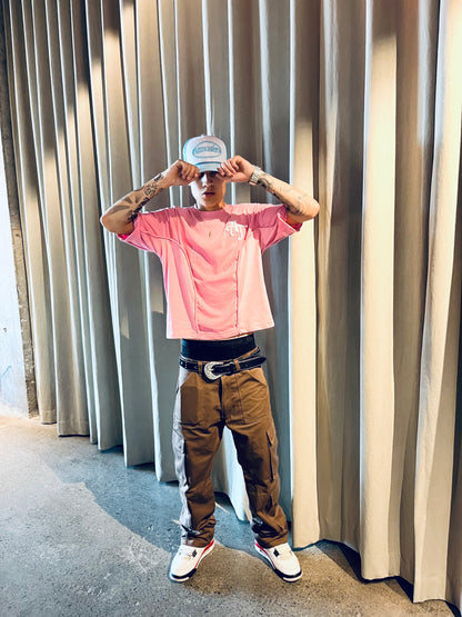 Polera Boxy Fit Atmosfera Rosada