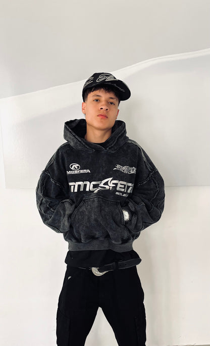 Poleron Boxy Fit Atmosfera Gravite Grabillado