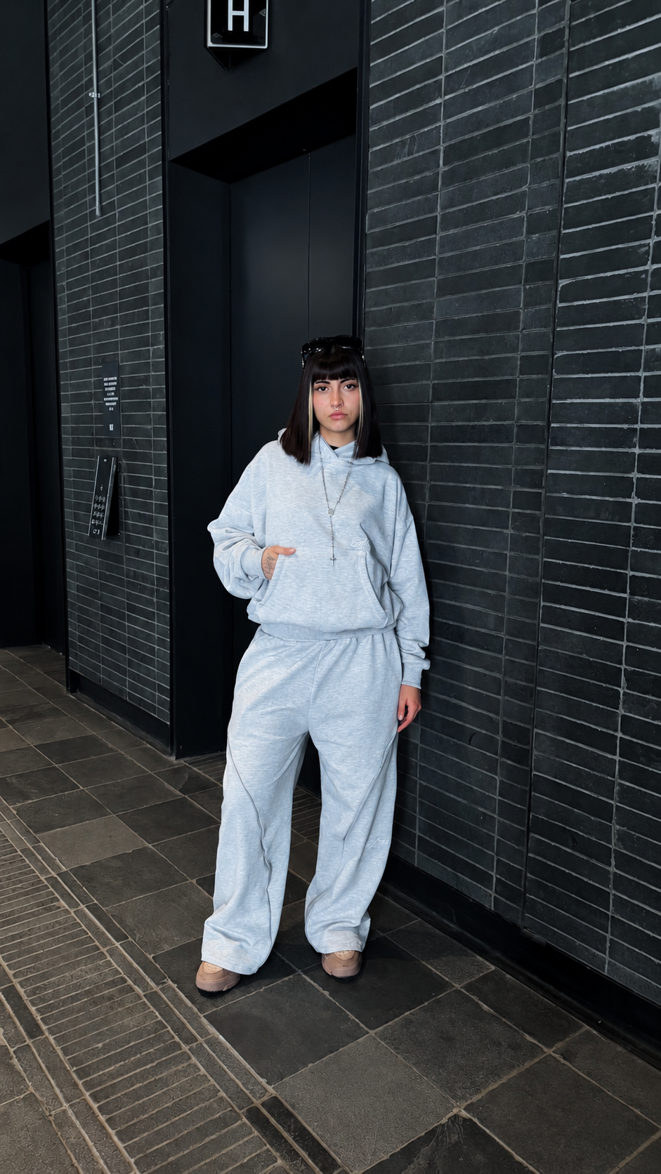 Buzo Atmosfera Nocturne Baggy Fit Gris