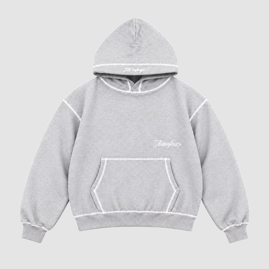 Polerón Atmosfera Nocturne Boxy Fit Gris