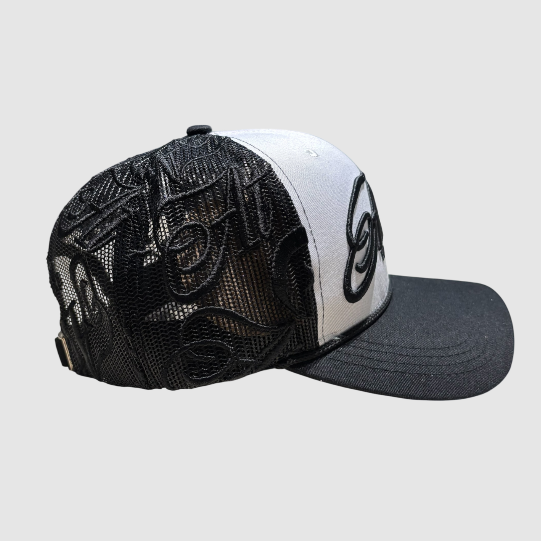 Gorra Atmosfera Brand Blanca con Negro