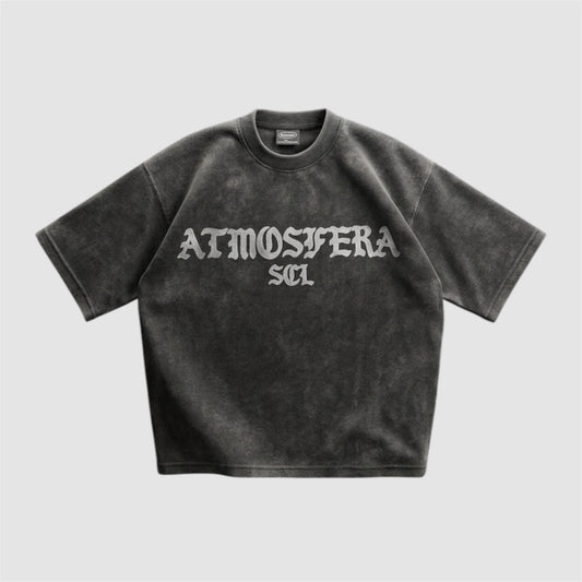 Polera Boxy Fit Atmosfera Crux Nior Grabillada