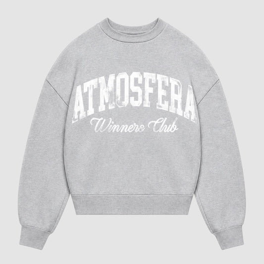 Poleron Boxy Fit  Polo Atmosfera  Winners Club Gris- PRE - ORDEN 15 Días hábiles