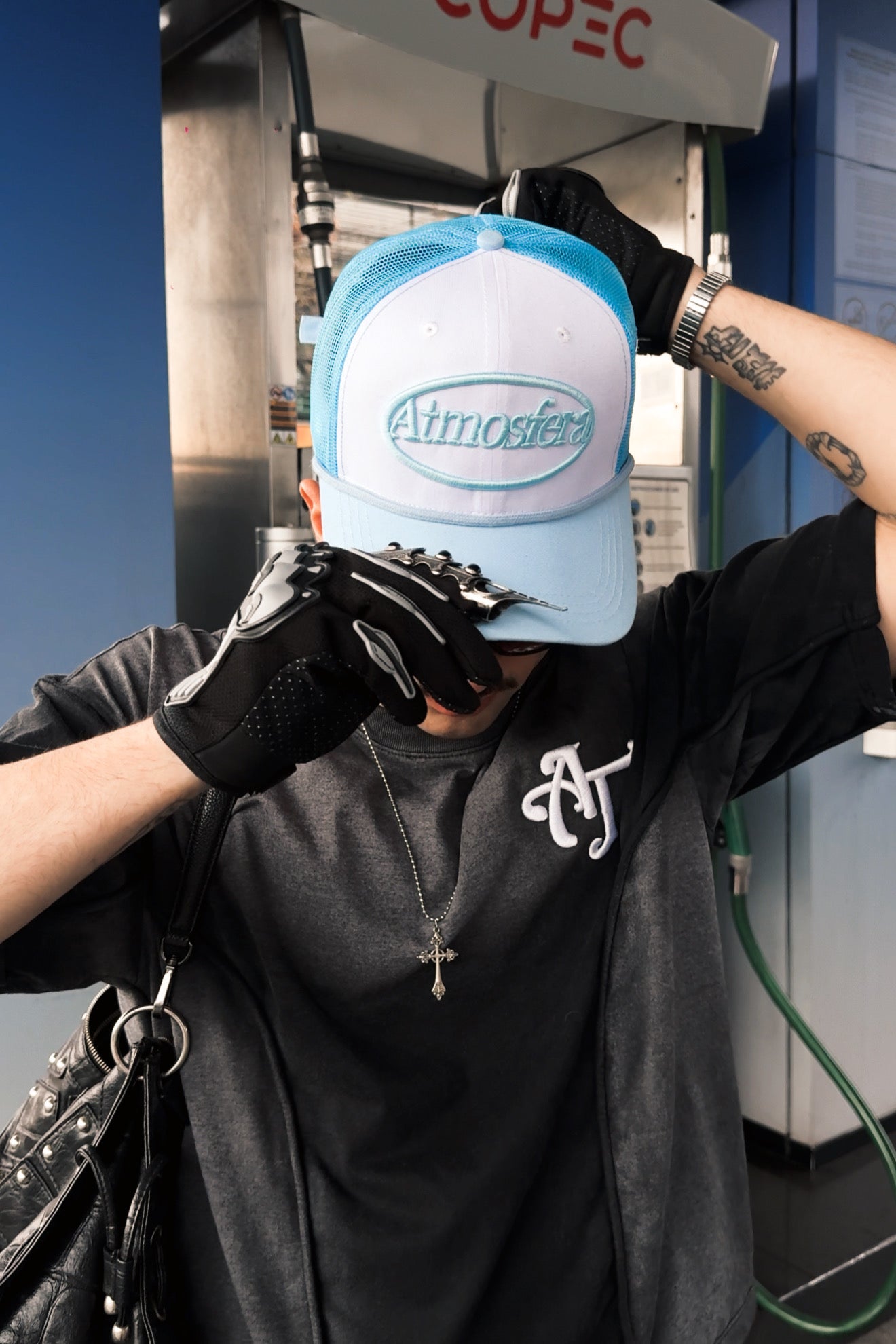Gorra Atmosfera Eclipse Celeste con Blanco