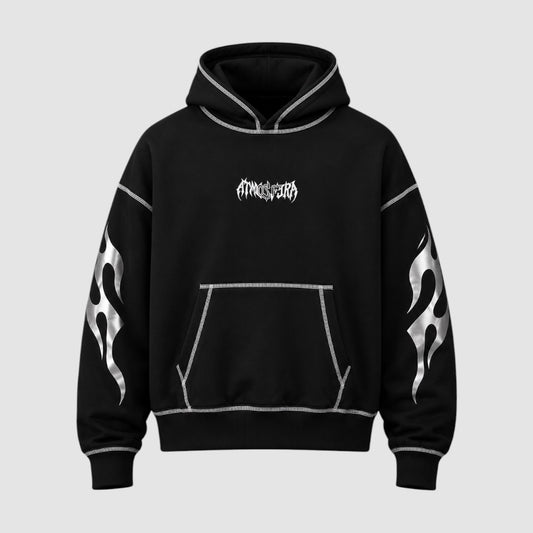 Polerón Boxy Fit Obsidian Negro | Atmosfera