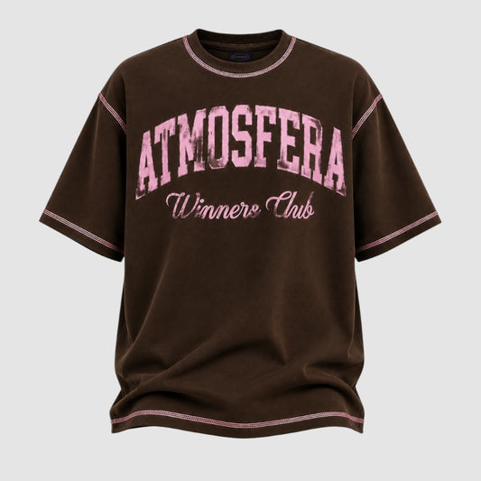 Polera Atmosfera Cafe Remallado Rosado winners Club -PRE ORDEN 15 Días Hábiles