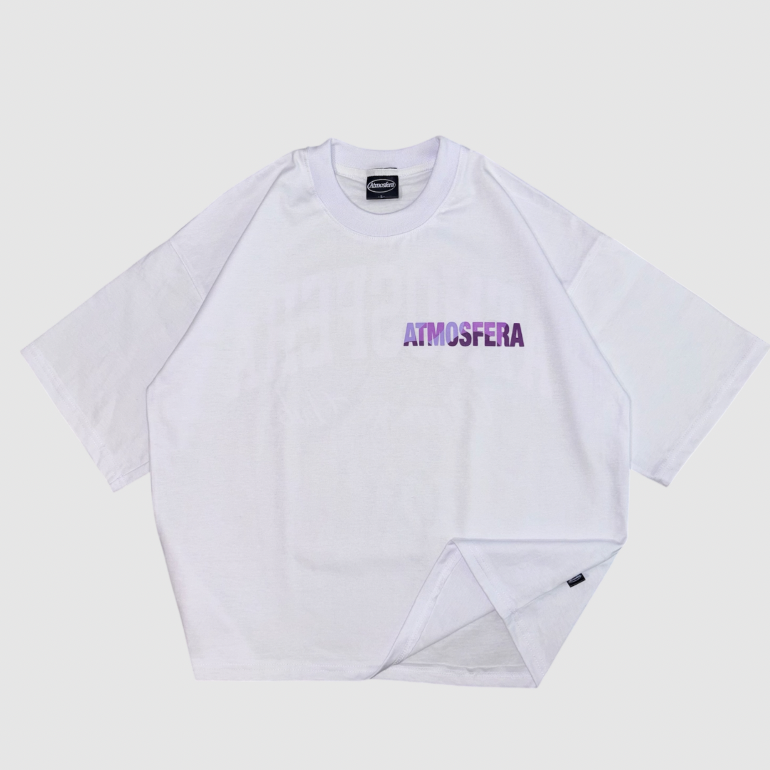 Polera Boxy Fit Atmosfera Winners club blanca camuflada rosa