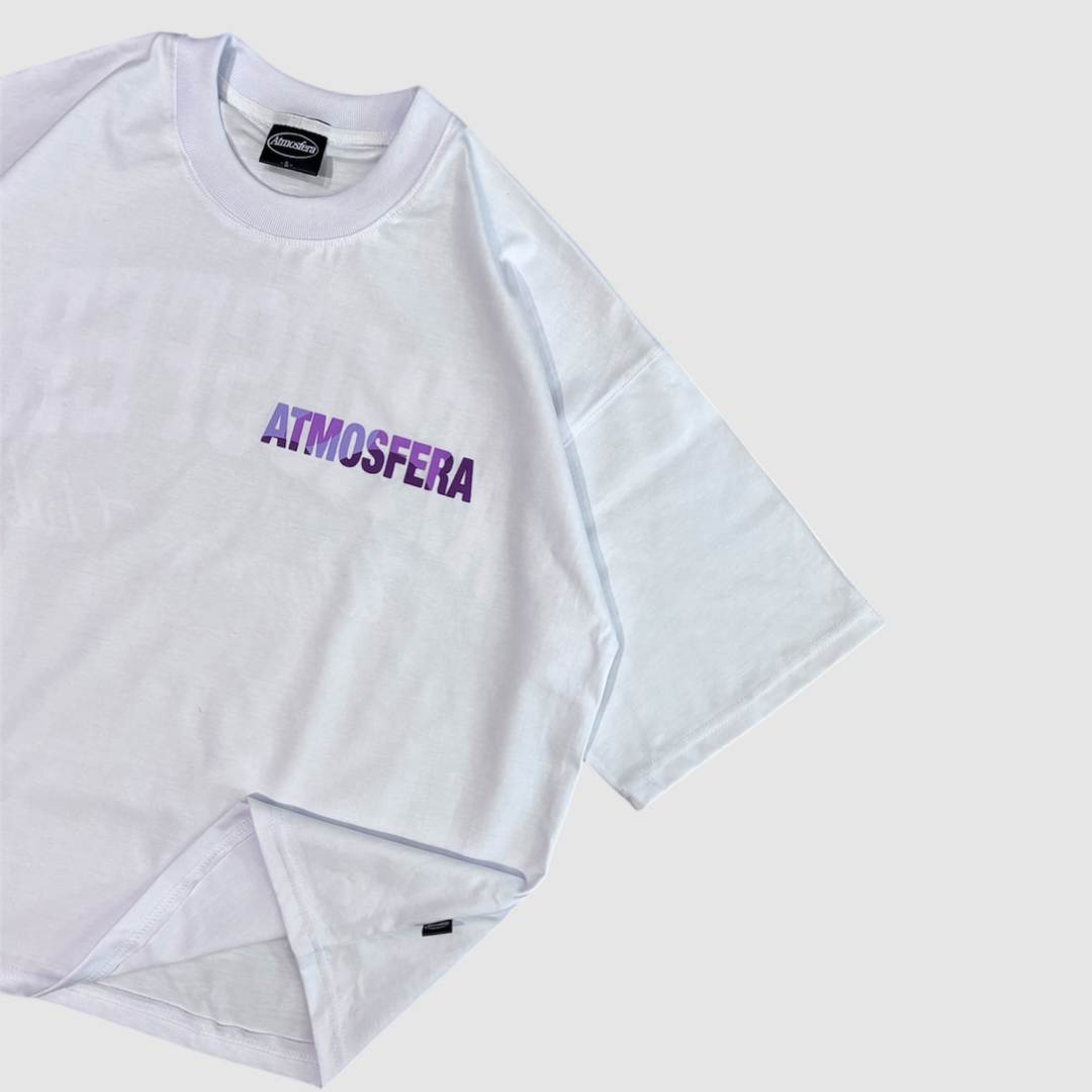 Polera Boxy Fit Atmosfera Winners club blanca camuflada rosa