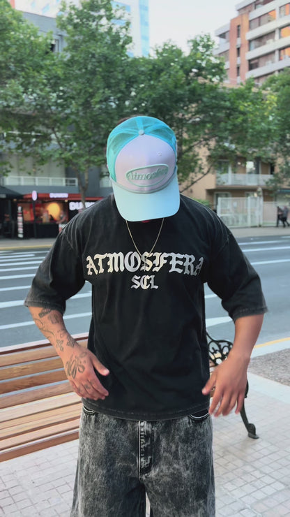 Polera Boxy Fit Atmosfera Crux Nior Grabillada